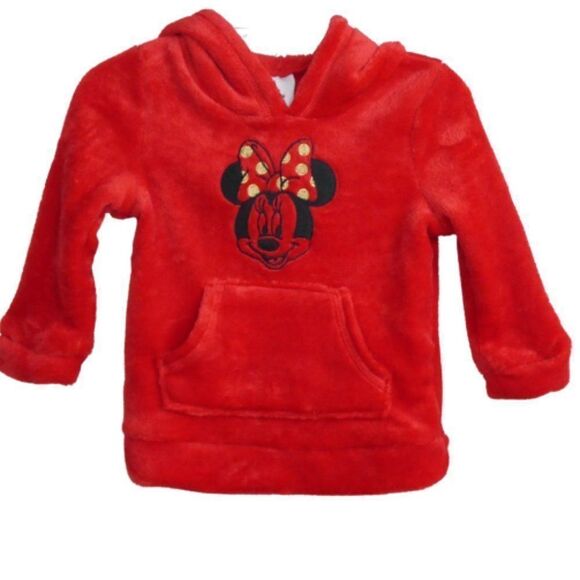 12M Unbelievably Soft Minnie Mouse Hoodie - Picture 1 of 5